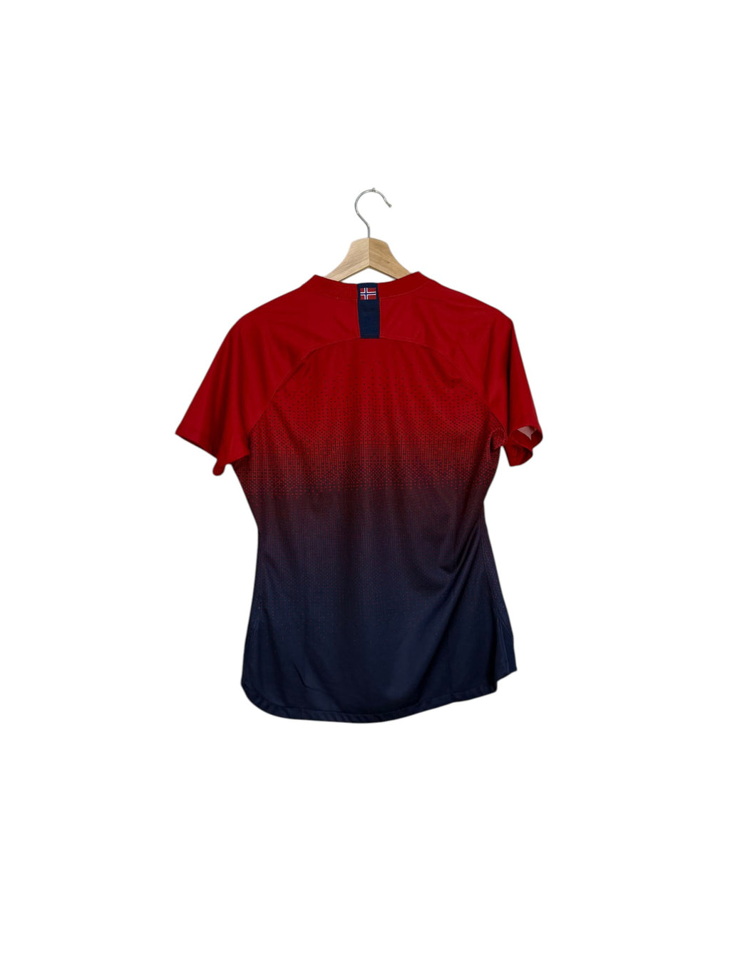 red and navy football shirt norway