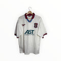 reebok white football shirt vintage Aston villa