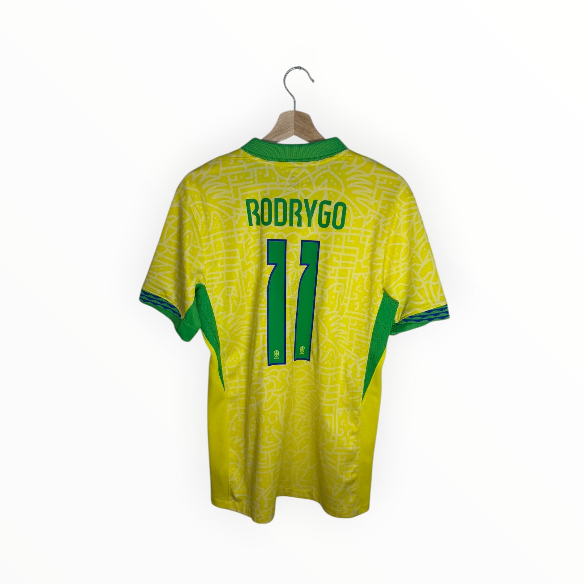 rodrygo football shirt yellow and green