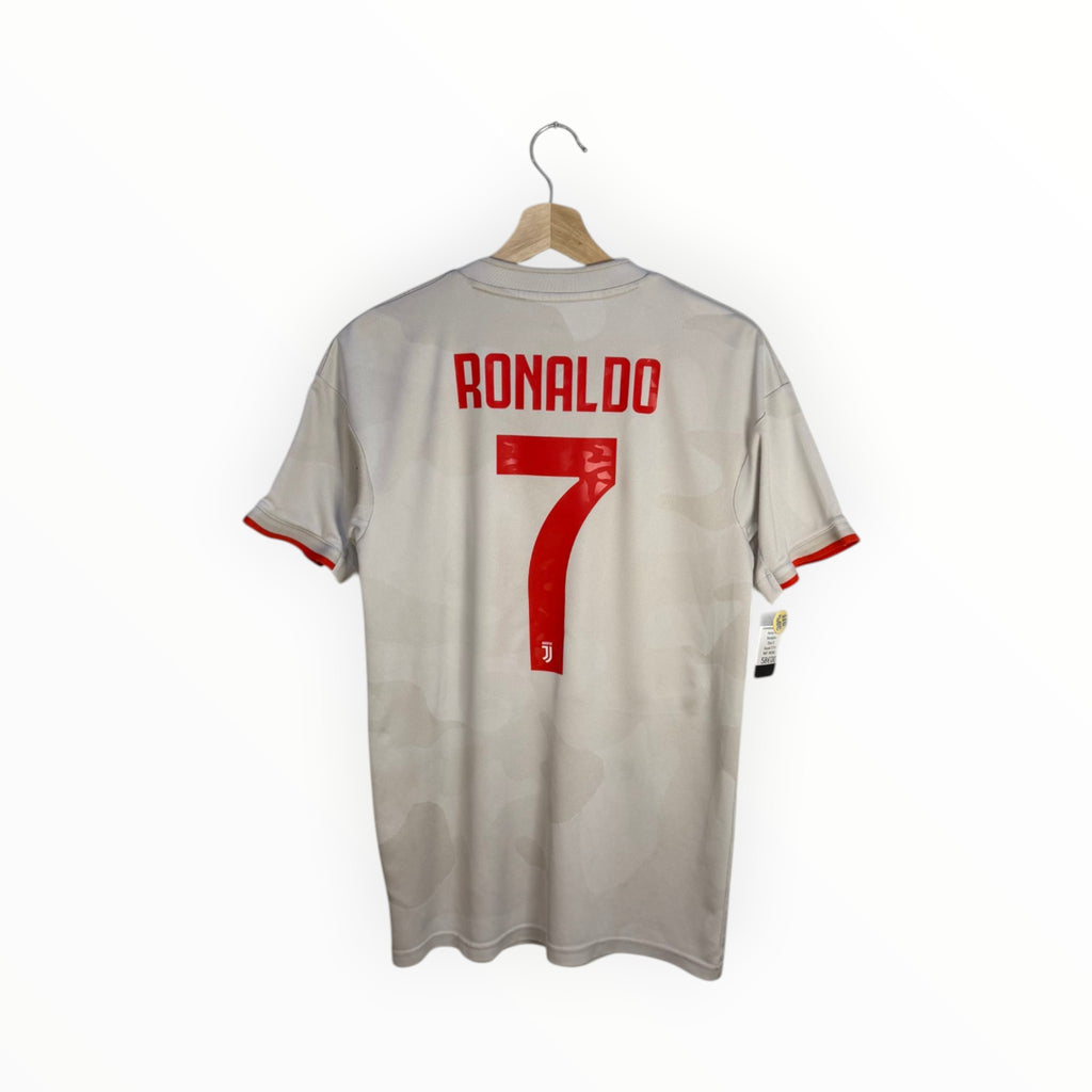 ronaldo football shirt red and cream