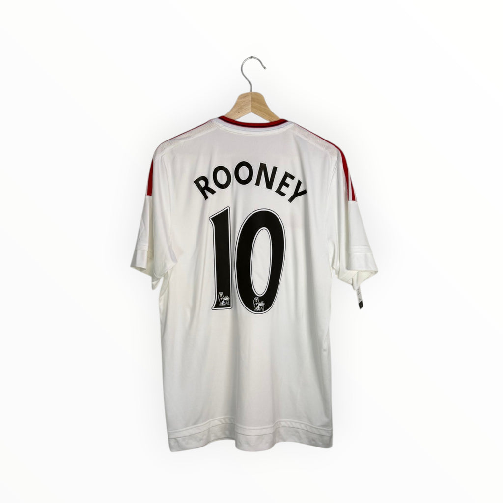 rooney football shirt white and black manchester united