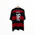 roos football shirt black and red stripes germany