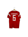 russia cheryshev football shirt red and white