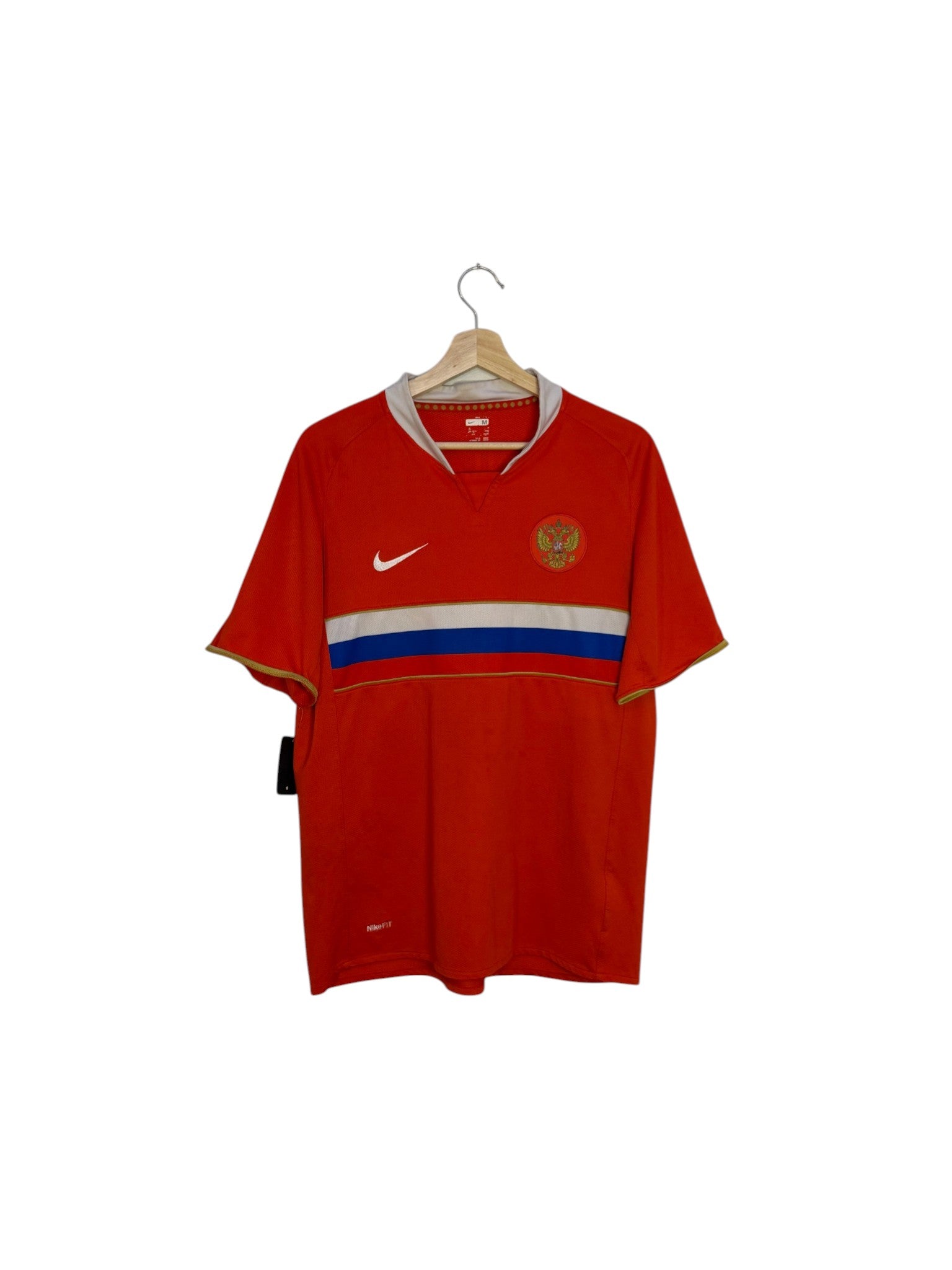russia football shirt nike red and white