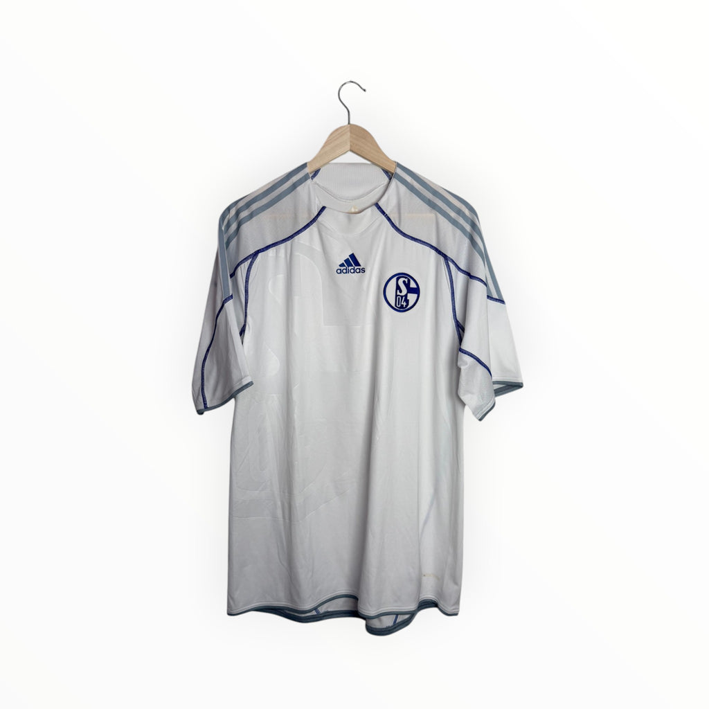 schalke adidas white football shirt