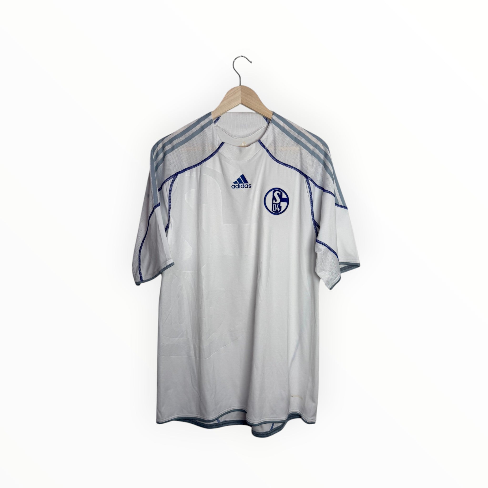 schalke adidas white football shirt