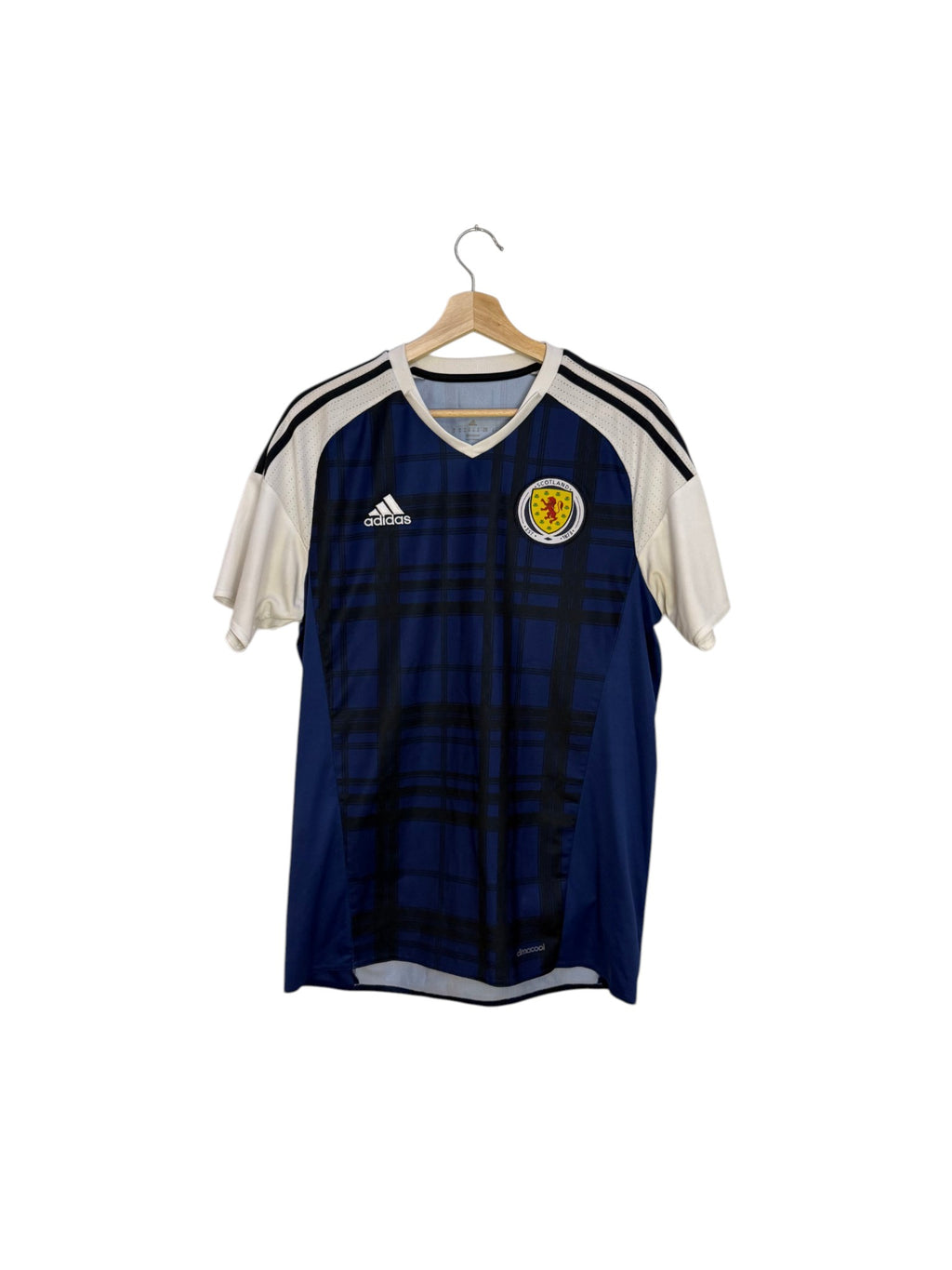 scotland football shirt blue and white adidas