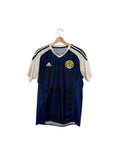 scotland football shirt blue and white adidas