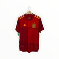 spain football shirt red and orange adidas