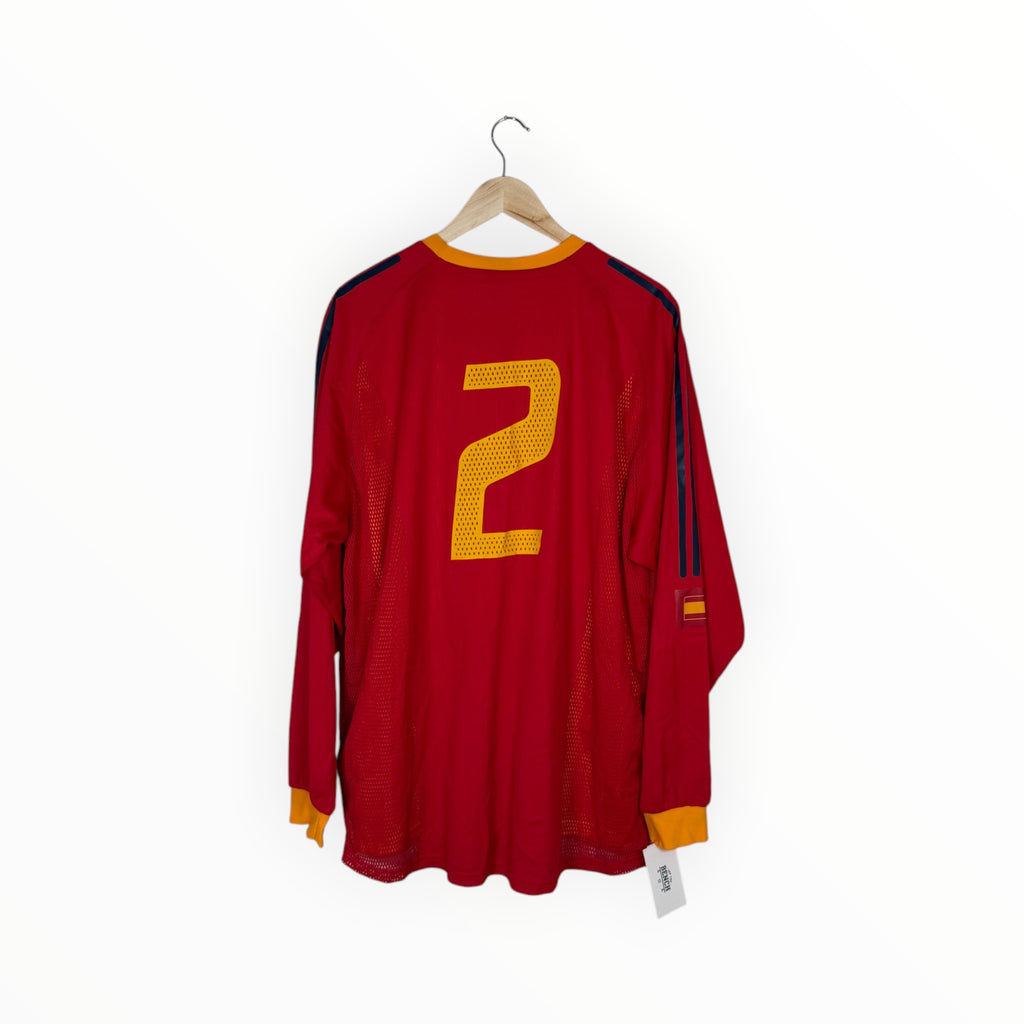 spain long sleeve match issue worn long sleeve 2002