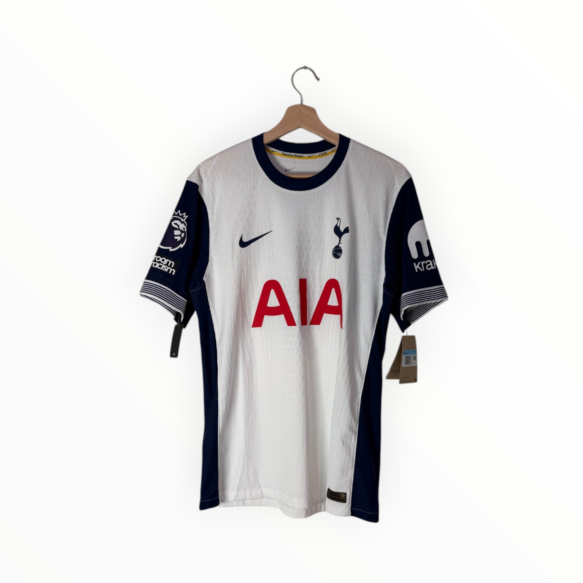 spurs football shirt nike white and navy aia