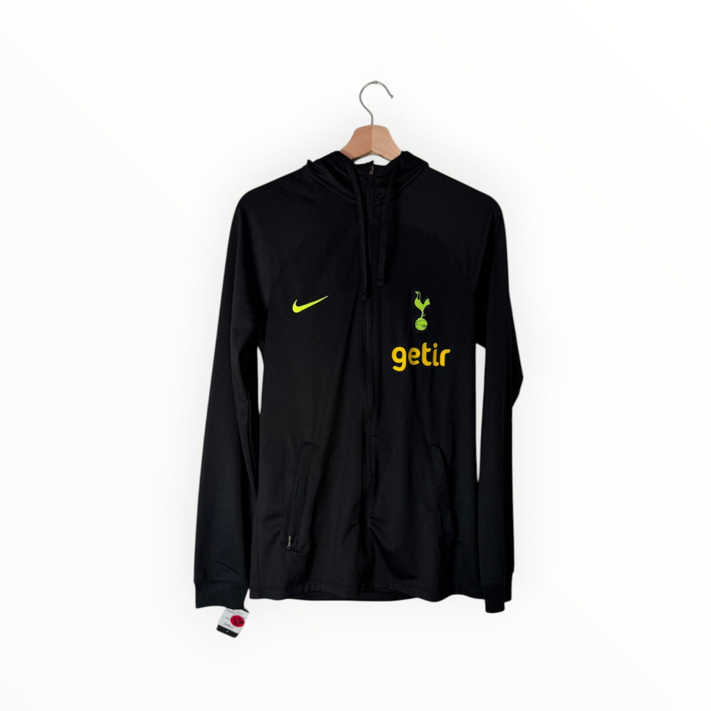 spurs navy zip hoodie black