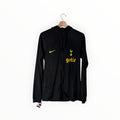 spurs navy zip hoodie black
