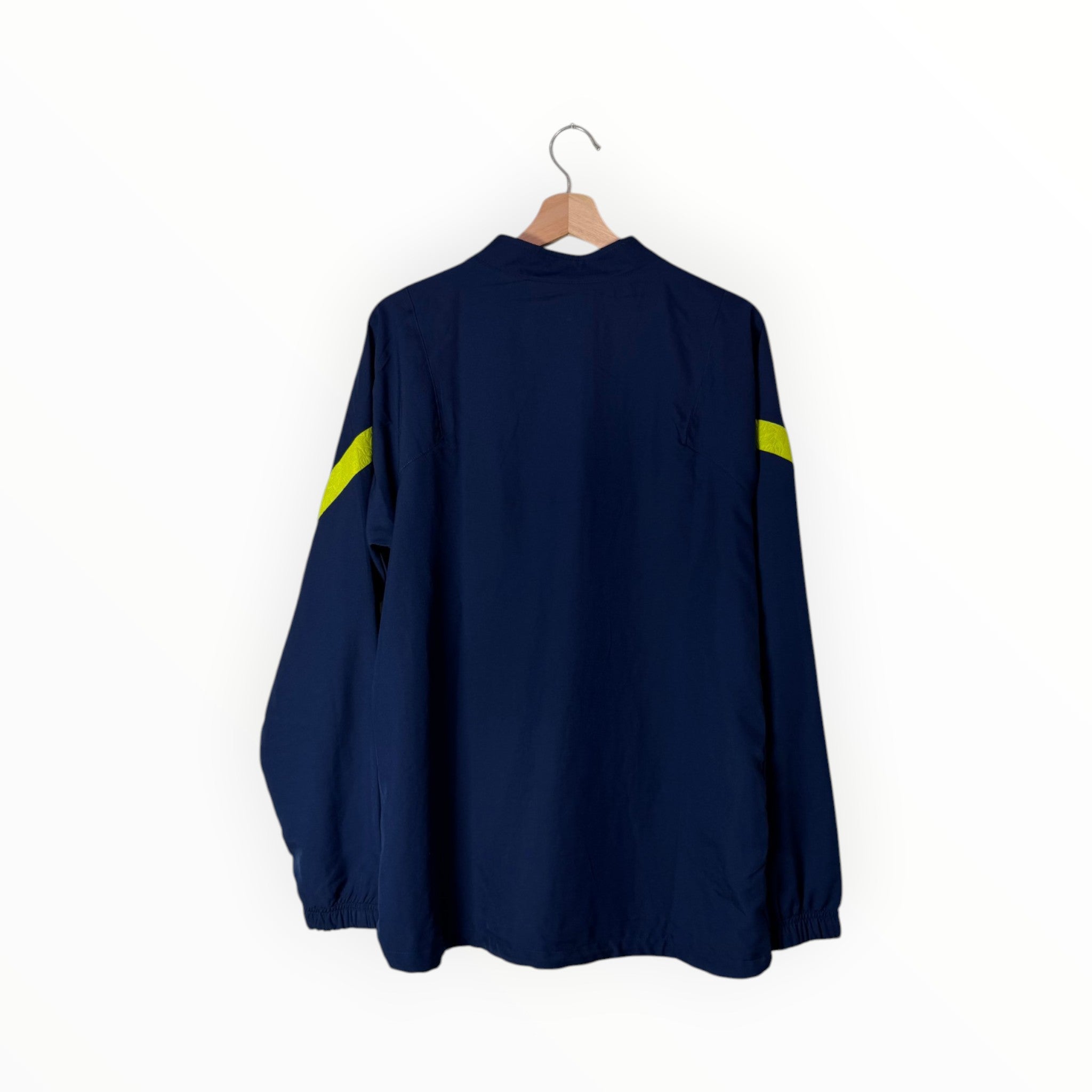 spurs training jacket navy