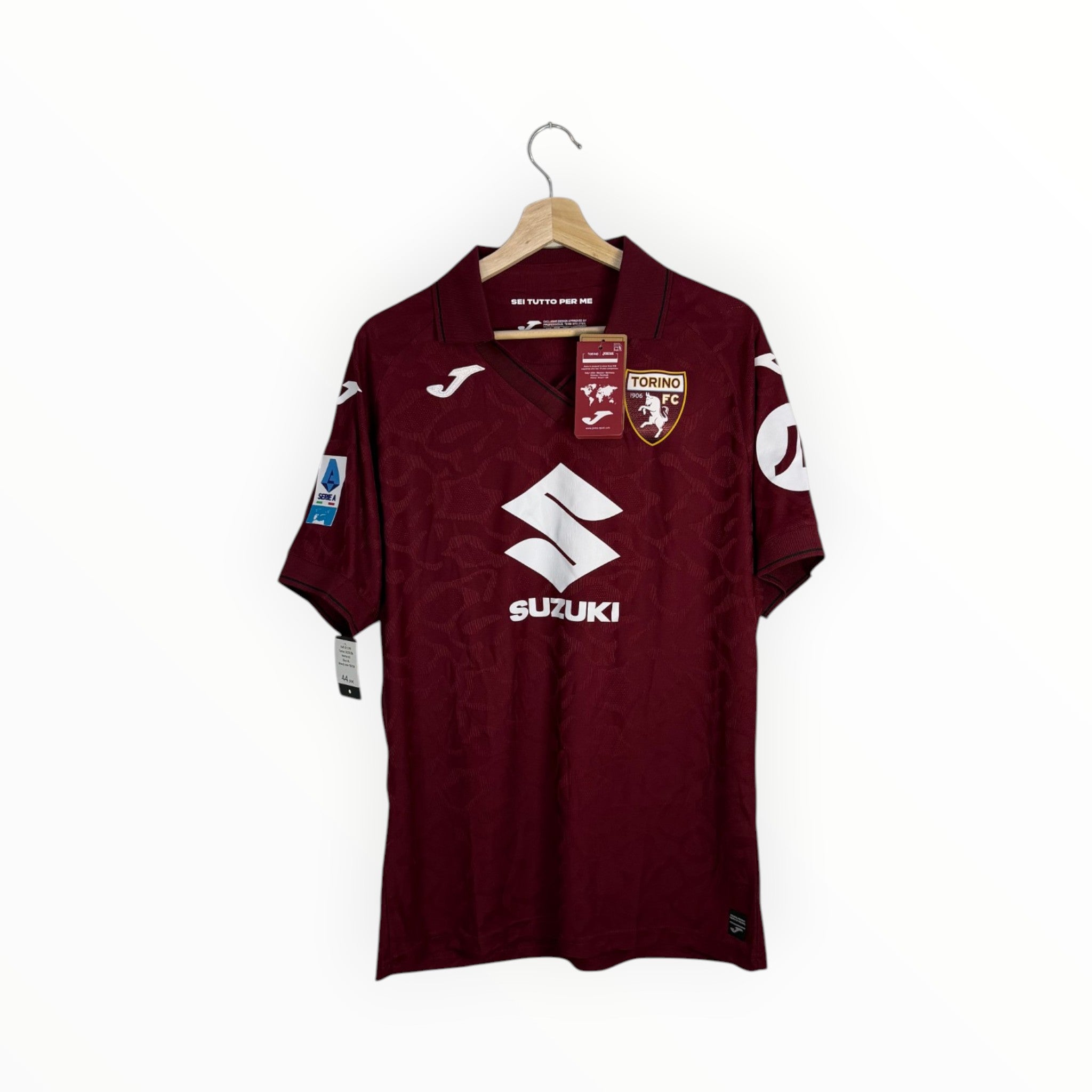 torino claret football shirt joma