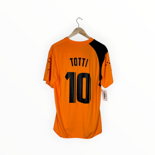totti football shirt as roma orange third kit diadora