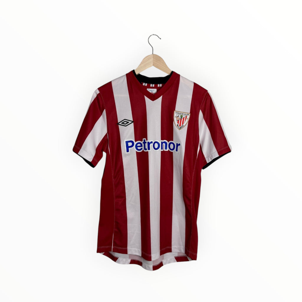 umbro match worn Bilbao red and white stripes