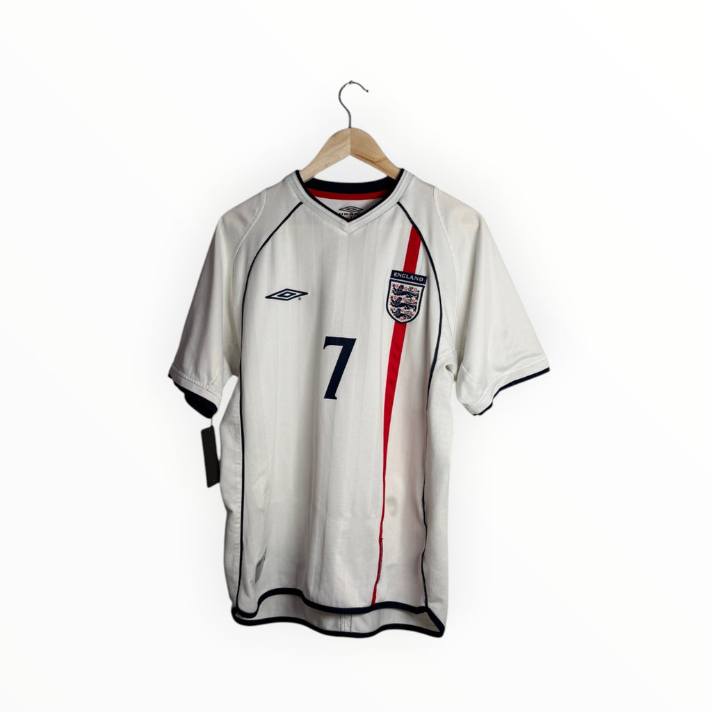 umbro paita england number 7 white and red