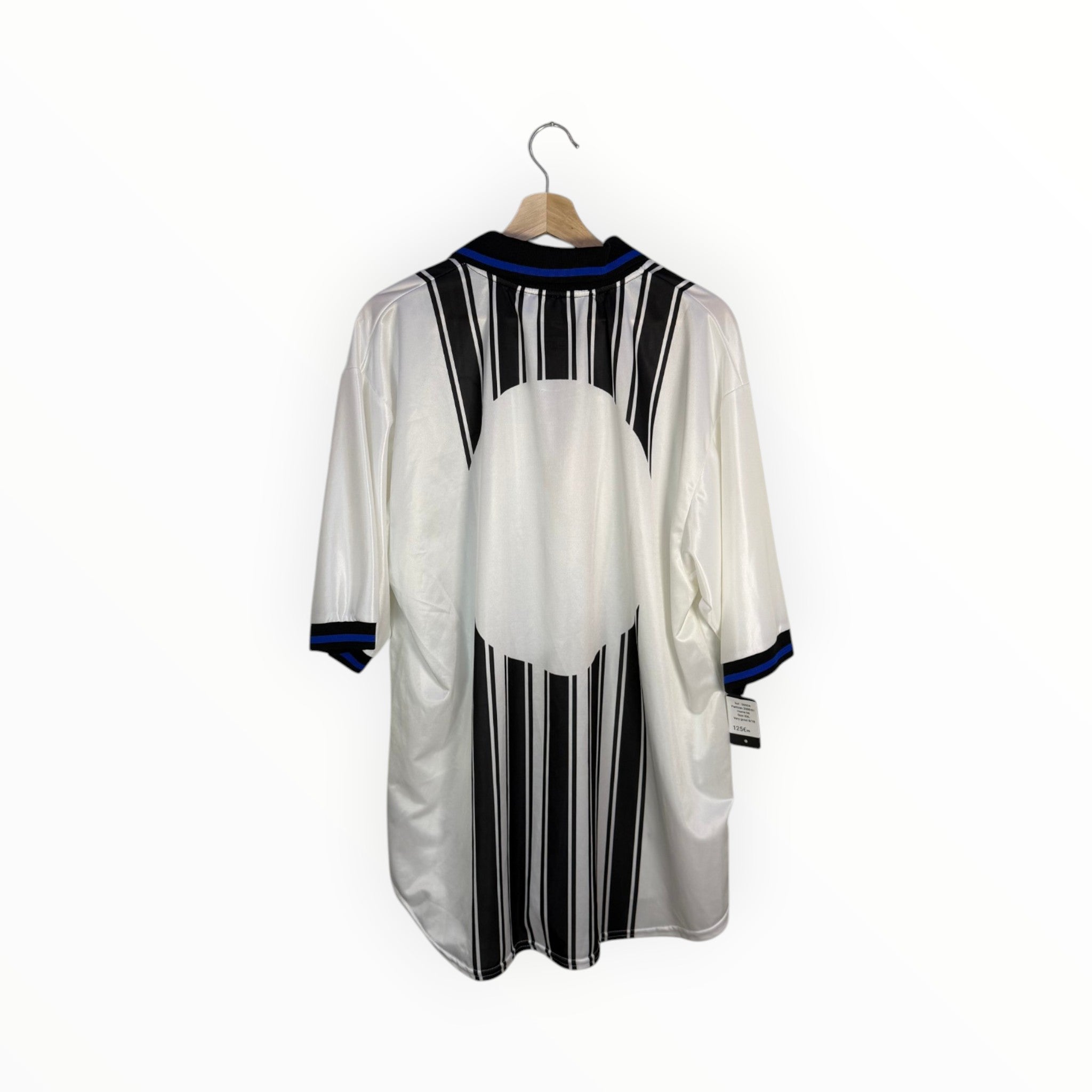 white and black football shirt belgrad