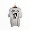 white and black jersey liverpool gerrard number 17