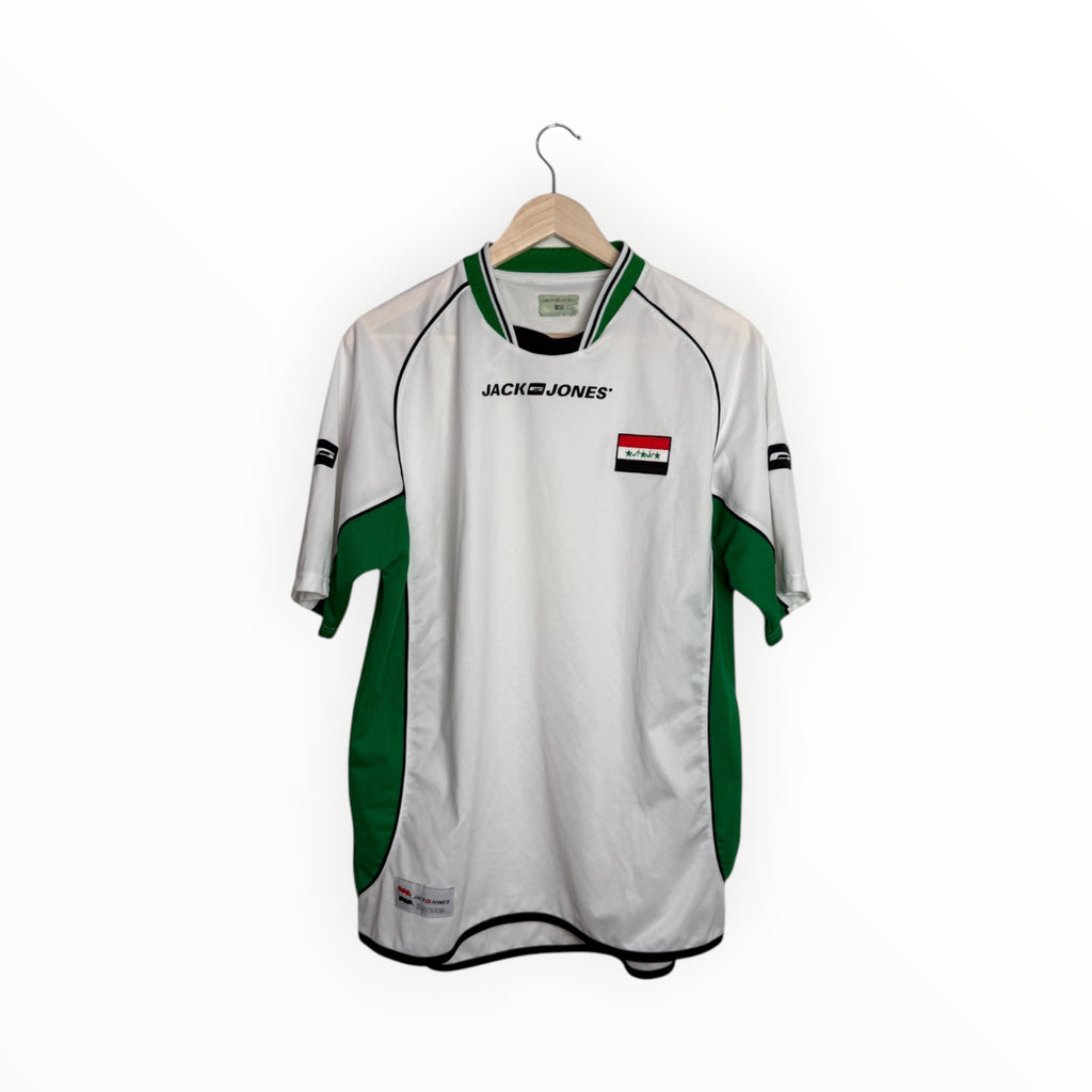 white and green football shirt jack and jones irak