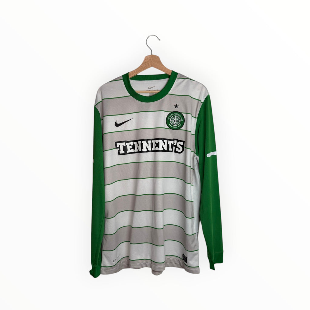 white and green stripes celtic nike