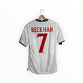 white football shirt Beckham england
