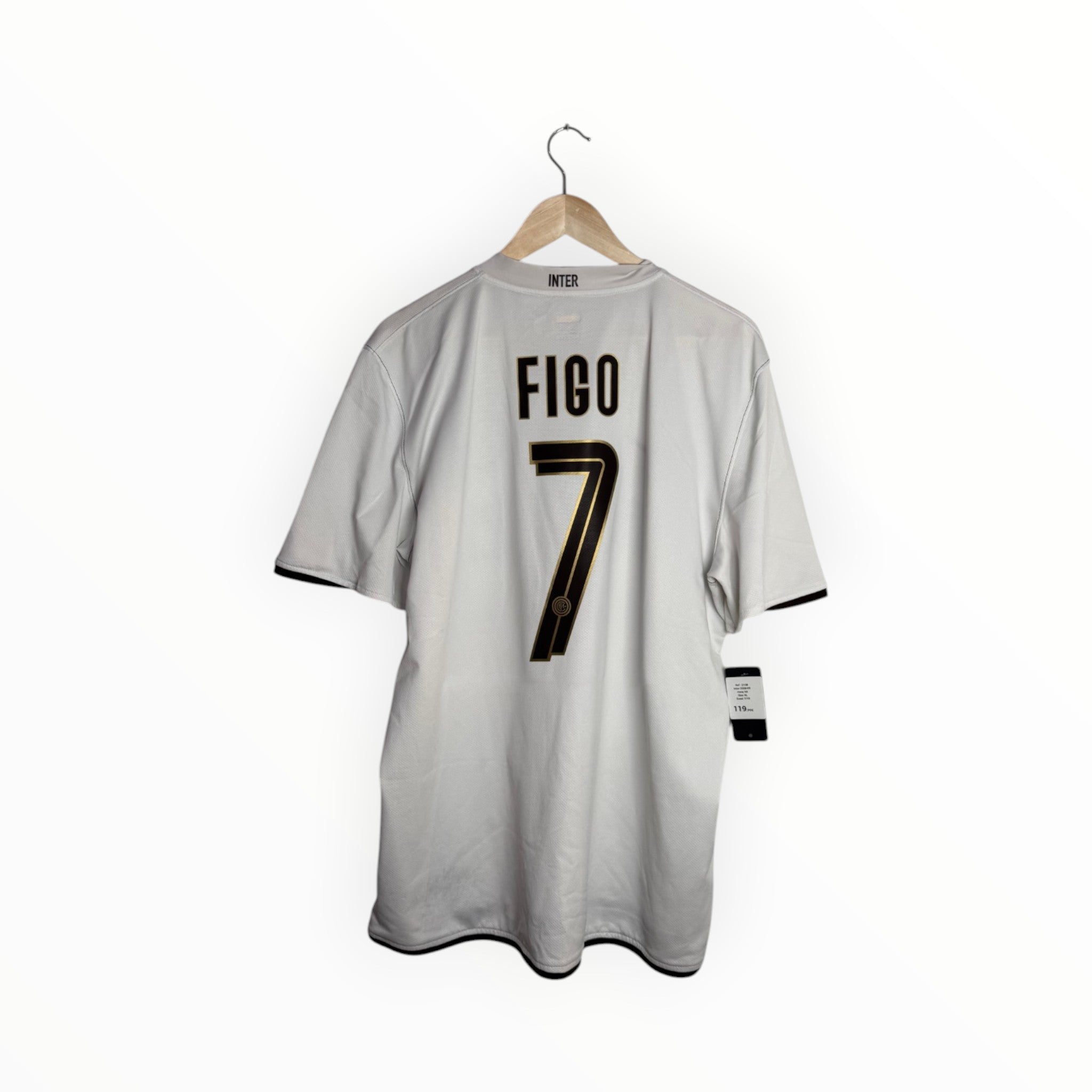white football shirt Figo inter
