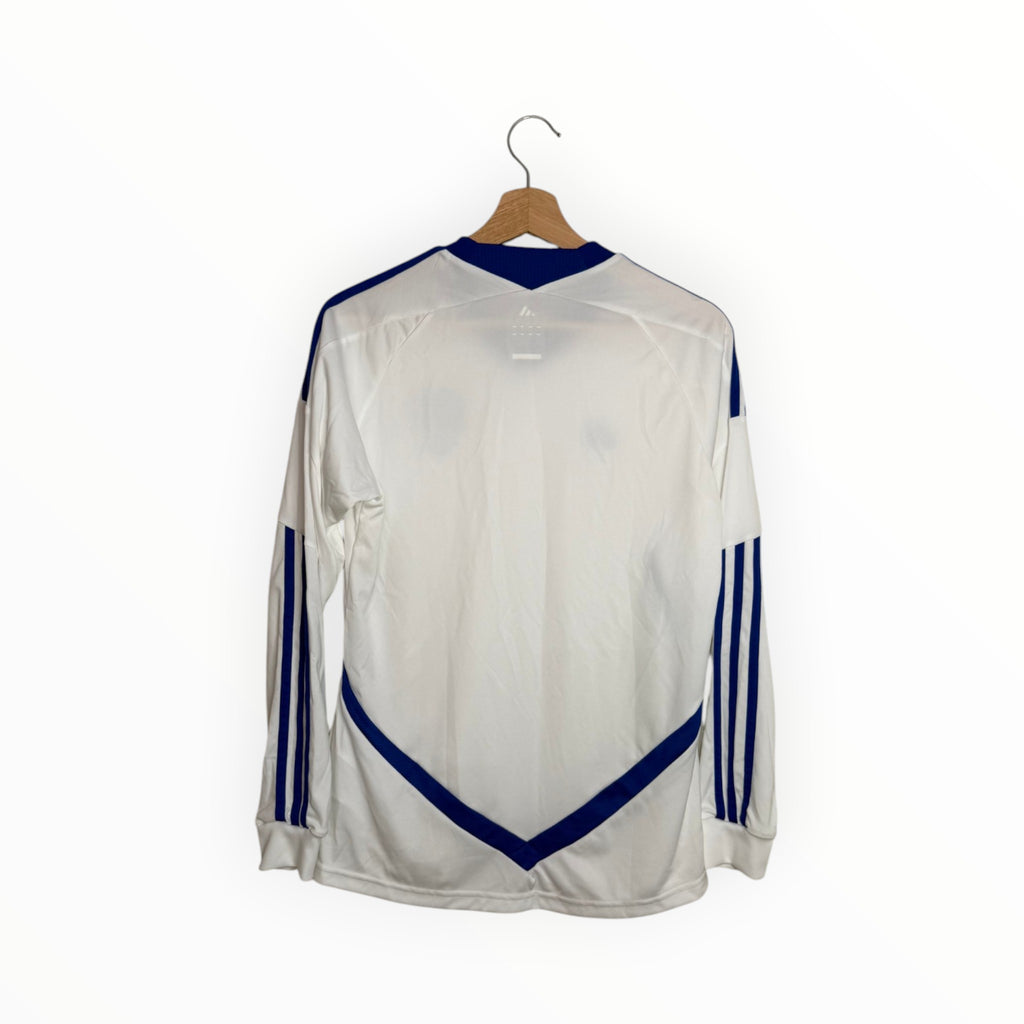 white football shirt long sleeve suomi