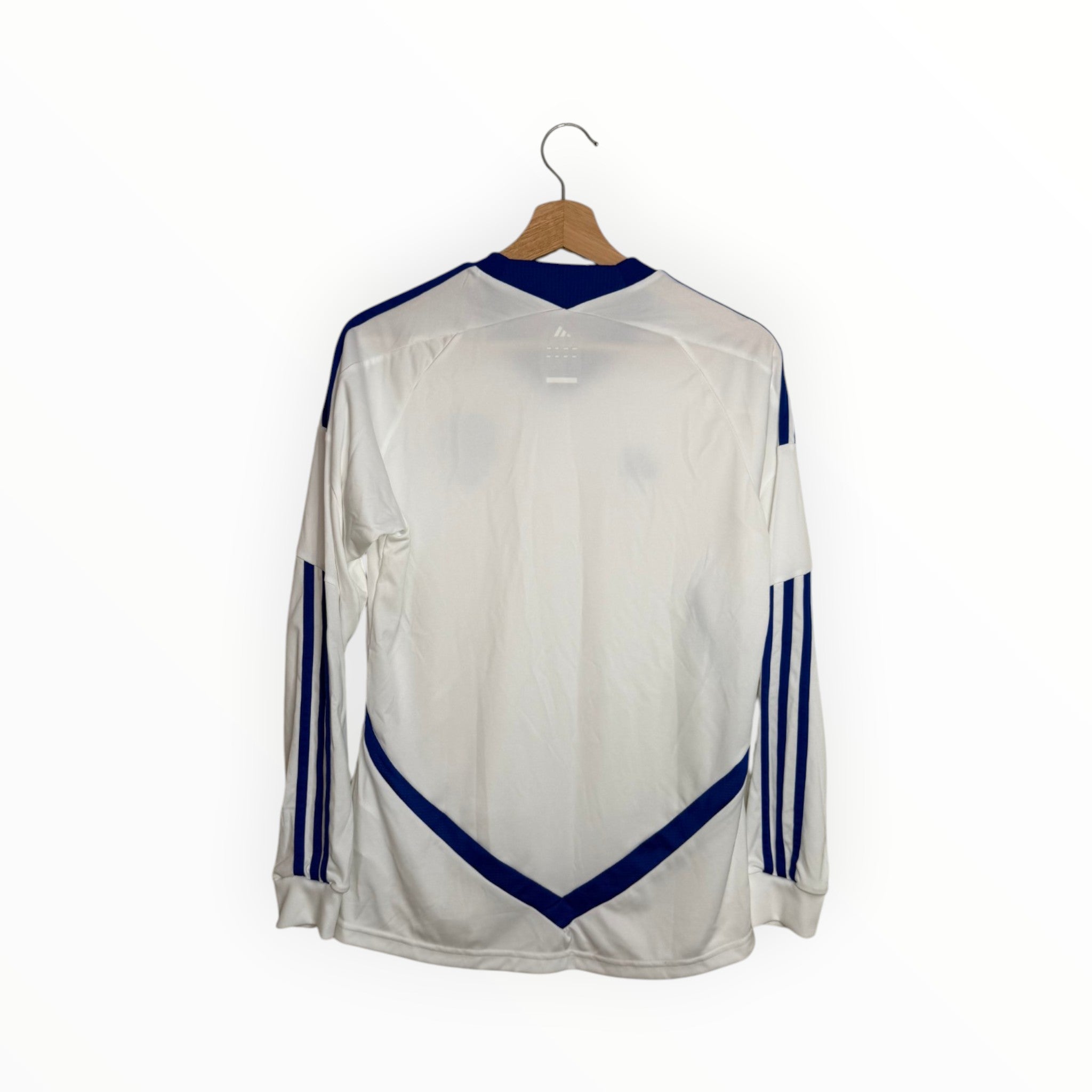 white football shirt long sleeve suomi