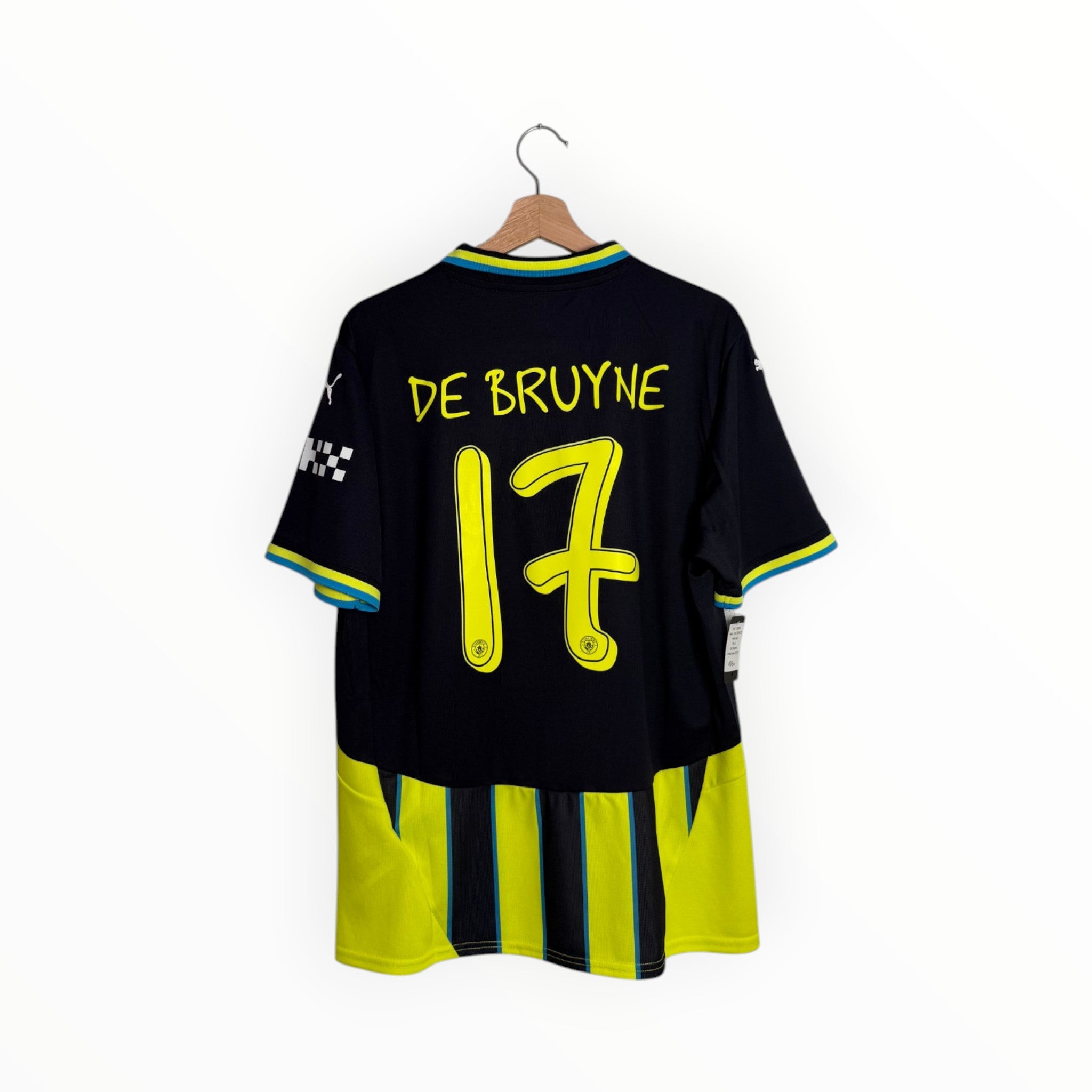 yellow and black Kevin De Bruyne number 17