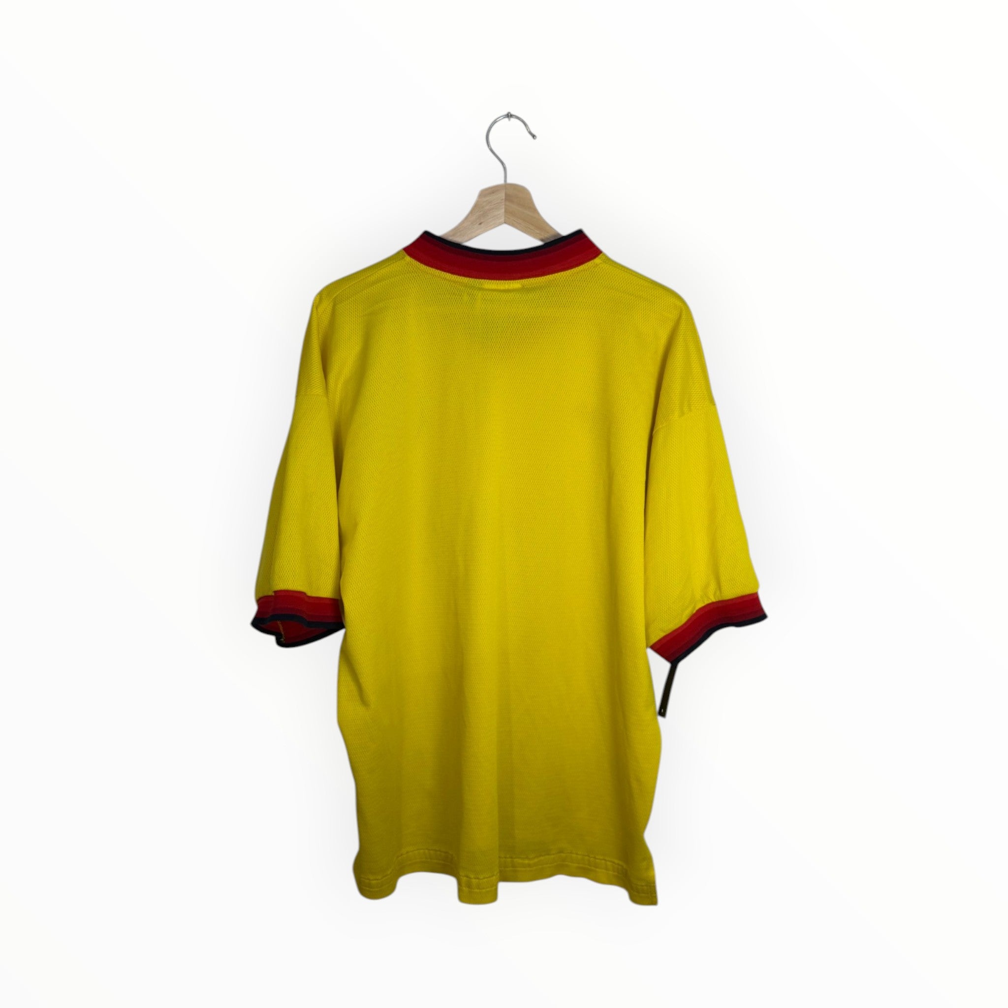 yellow football shirt liverpool fc