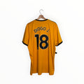 yellow football shirt wolves diogo jota
