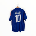 zidane football shirt blue