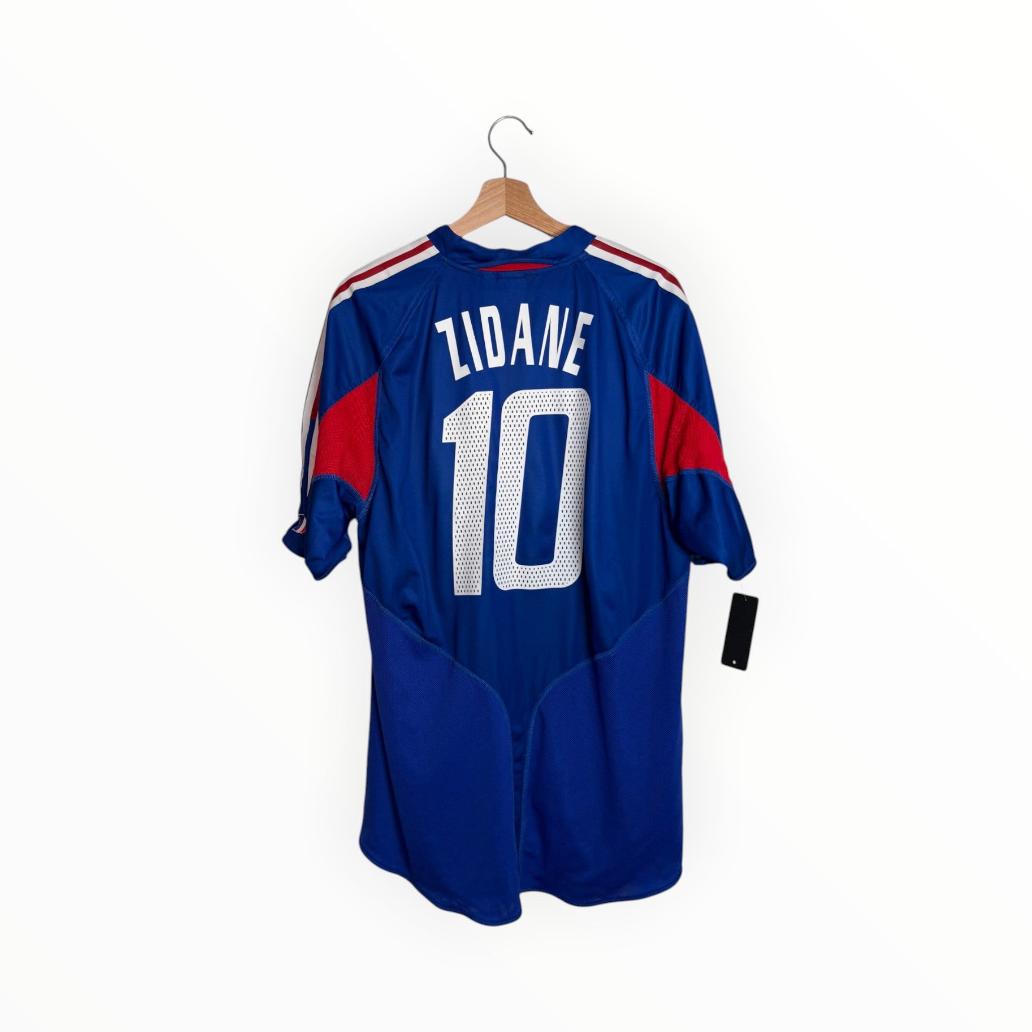 zidane football shirt blue france